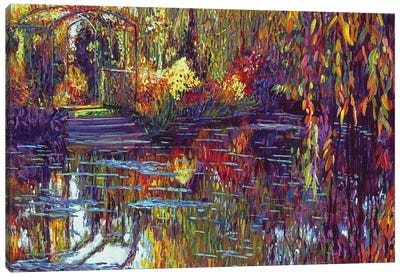 Tapestry Reflections Canvas Art Print - Pond Art