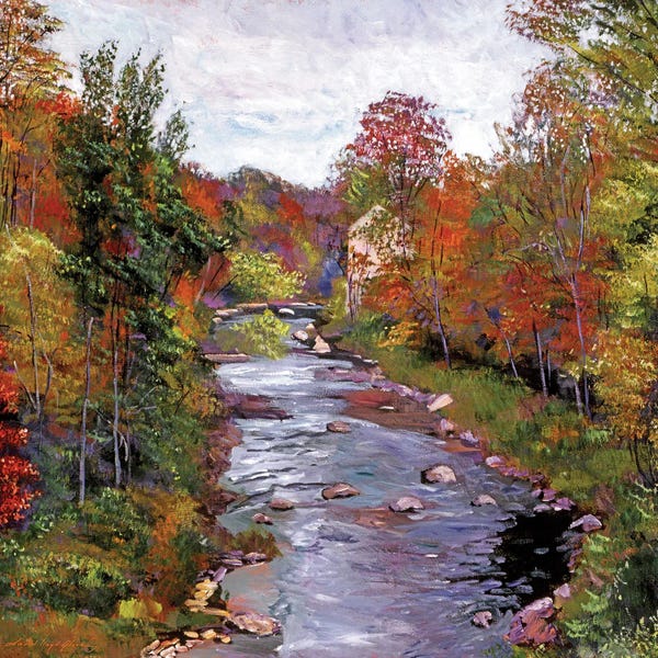 David Lloyd Glover: Autumn Days At The River by David Lloyd Glover