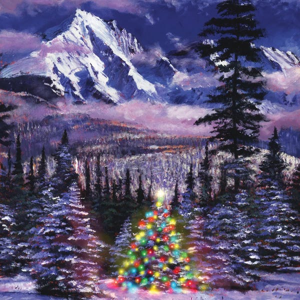 Snowy Mountains: Christmas Tree Land by David Lloyd Glover