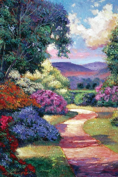 Azalea Spring Pathway by David Lloyd Glover framed wall art