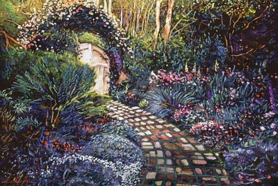 Brick Path To The Gate by David Lloyd Glover framed wall art