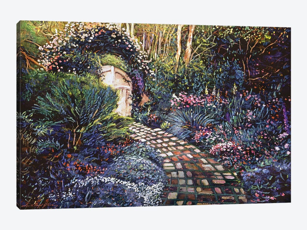Brick Path To The Gate by David Lloyd Glover 1-piece Canvas Art Print