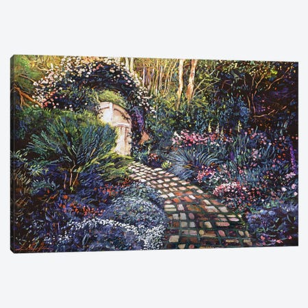 Brick Path To The Gate Canvas Print #DLG55} by David Lloyd Glover Canvas Art