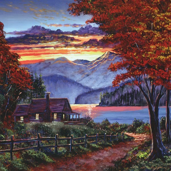 David Lloyd Glover: Cottage On The Bay by David Lloyd Glover