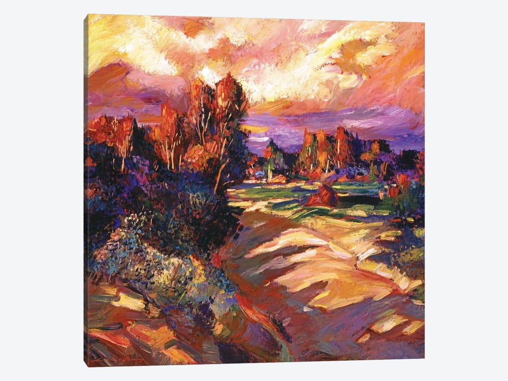 California Pastoral Sunset by David Lloyd Glover 1-piece Canvas Art Print