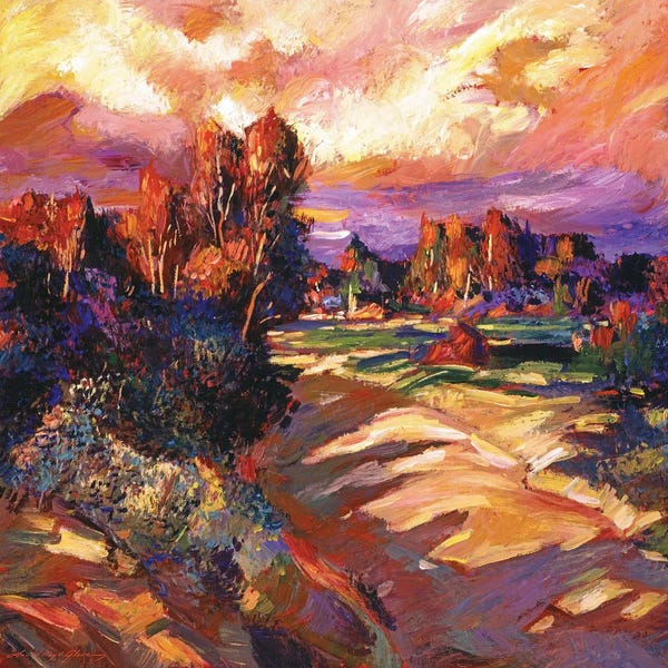 David Lloyd Glover: California Pastoral Sunset by David Lloyd Glover