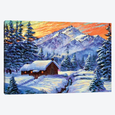 Christmas Morning Canvas Print #DLG64} by David Lloyd Glover Art Print