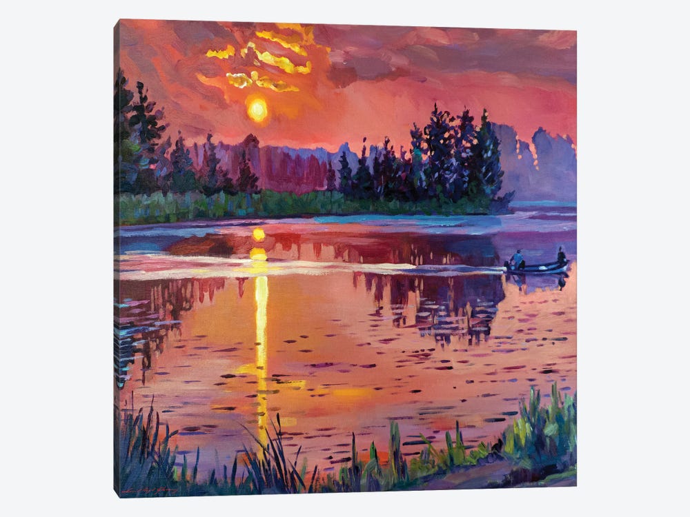 Trout Lake At Dawn by David Lloyd Glover 1-piece Canvas Artwork