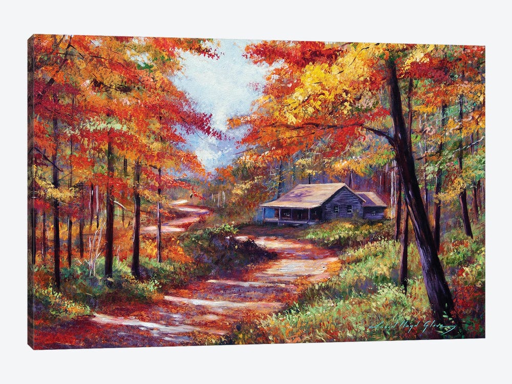 Cabin In The Woods by David Lloyd Glover 1-piece Canvas Art