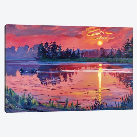 Daybreak Reflections Canvas Print #DLG70} by David Lloyd Glover Art Print