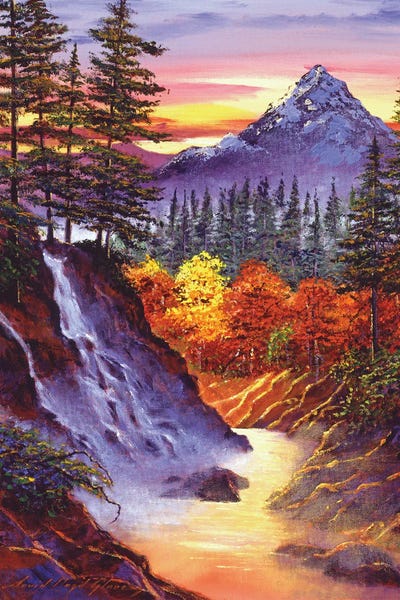 Canyons: Deep Canyon Falls by David Lloyd Glover