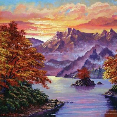 Golden Hour In The Shadow by David Lloyd Glover canvas print