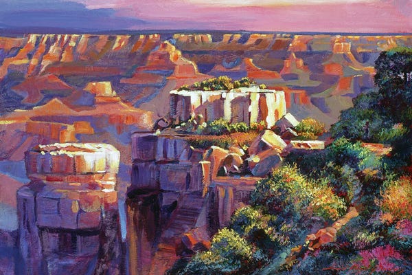 David Lloyd Glover: Grand Canyon Morning by David Lloyd Glover