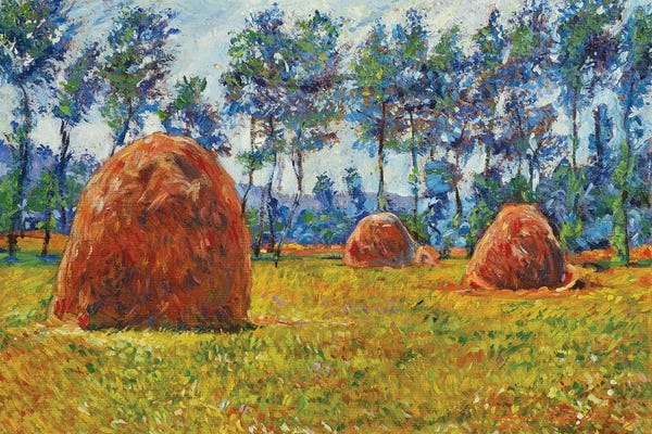 David Lloyd Glover: Haystacks by David Lloyd Glover