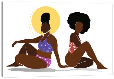 Sunrise Canvas Art Print - Women's Swimsuit & Bikini Art