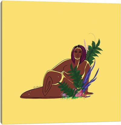 Daffodil Canvas Art Print - Body Positivity Art