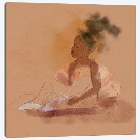 Ballerina Dreams Canvas Print #DLH49} by DeeLashee Artistry Canvas Art Print