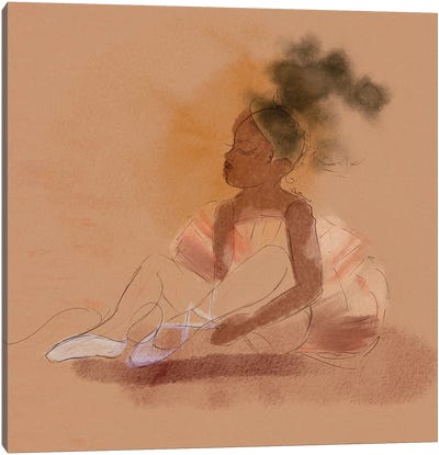 Ballerina Dreams Canvas Art Print - DeeLashee Artistry
