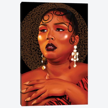 Lizzo Canvas Print #DLH66} by DeeLashee Artistry Canvas Artwork