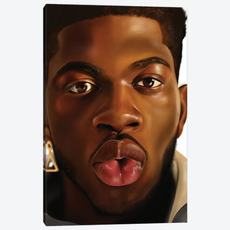 Lil Nas X Canvas Print #DLH70} by DeeLashee Artistry Canvas Art