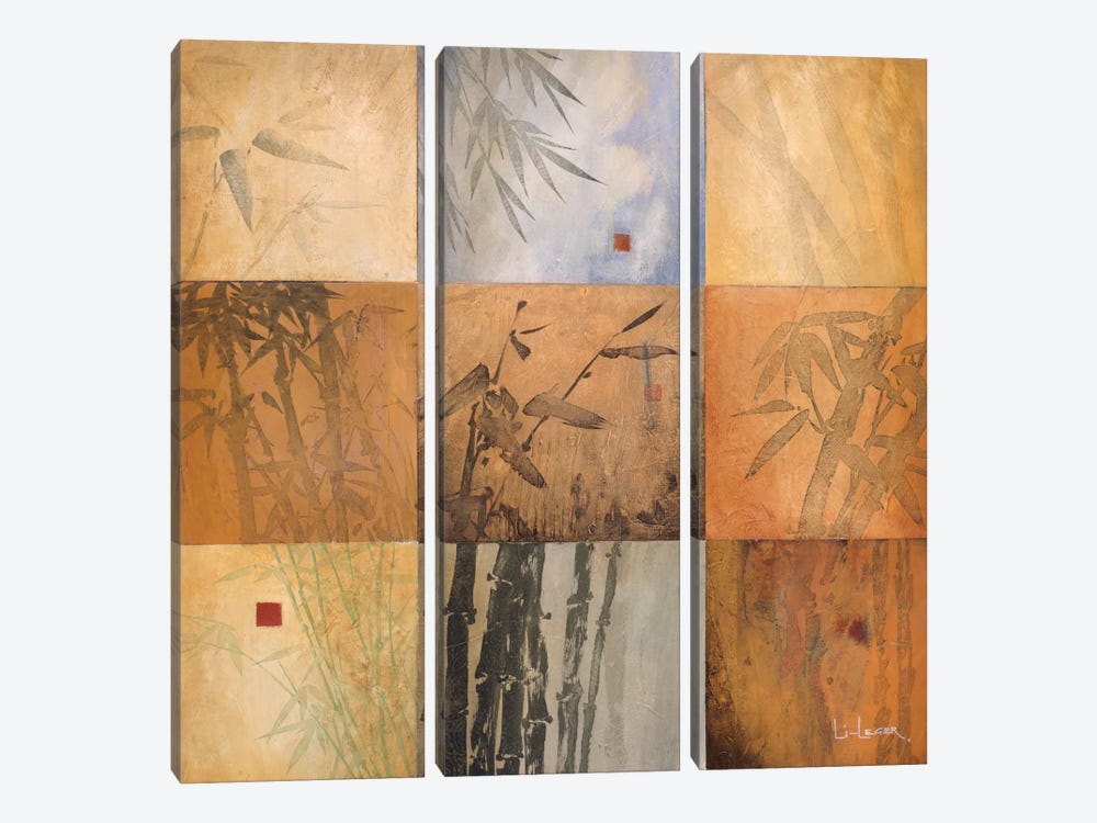 Bamboo Nine Patch by Don Li-Leger 3-piece Canvas Print