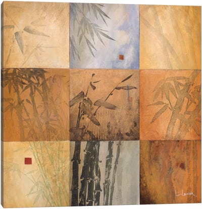Bamboo Nine Patch Canvas Art Print - Don Li-Leger