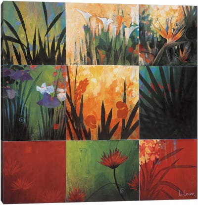 Tropical Nine Patch I Canvas Art Print - Don Li-Leger