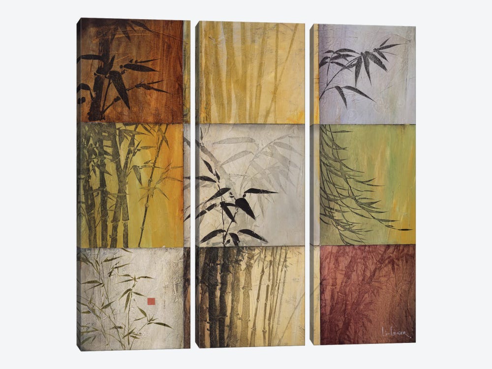 Bamboo Nine Patch II by Don Li-Leger 3-piece Canvas Wall Art