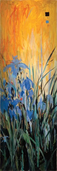 Irises: Golden Winged Garden II by Don Li-Leger