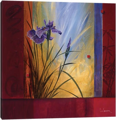 L'Esprit Du Printemps Canvas Art Print - Irises