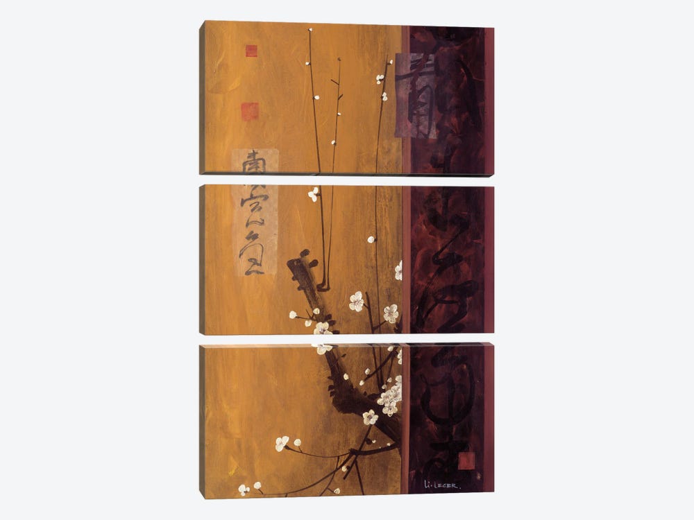 Oriental Blossoms I 3-piece Canvas Art