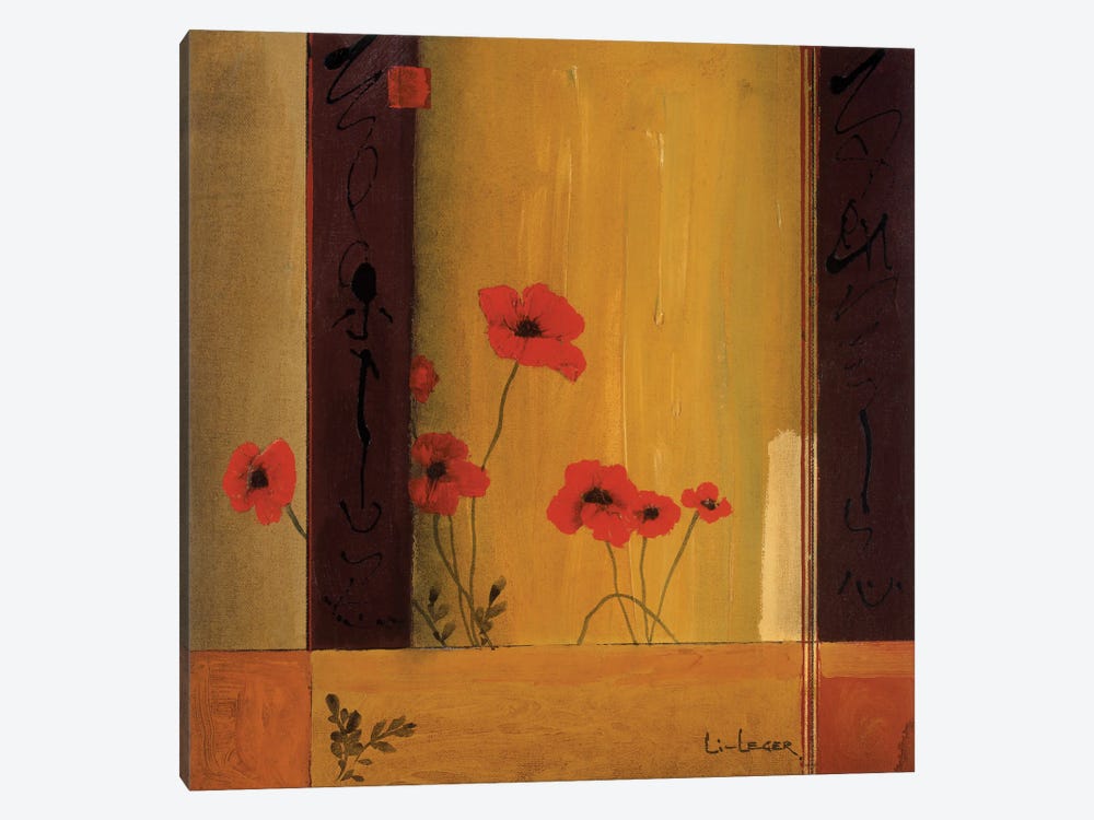 Poppy Tile II by Don Li-Leger 1-piece Canvas Art Print