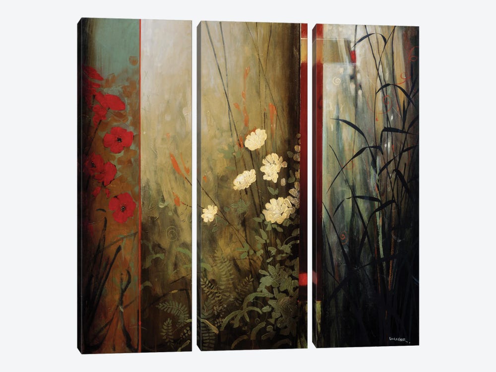 Rainforest Poppies 3-piece Canvas Art Print