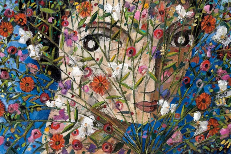 Woman And Flowers