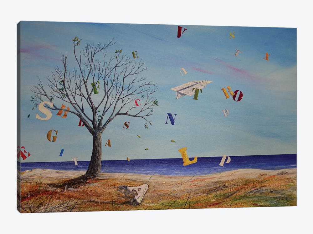 Words In The Wind by Donato Larotonda 1-piece Canvas Art