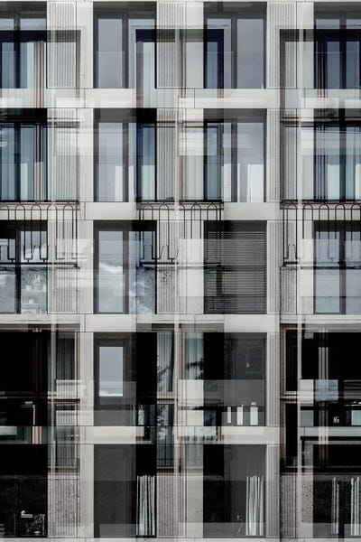 Pattern Windows XXVIII by Danilo de Alexandria framed wall art