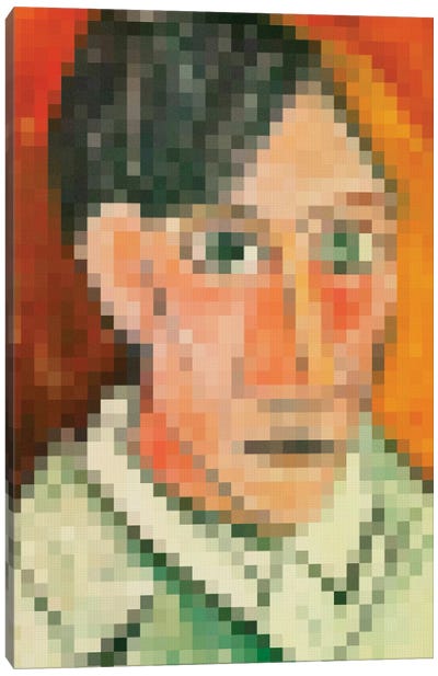 Pixel Picasso Canvas Art Print - Danilo de Alexandria