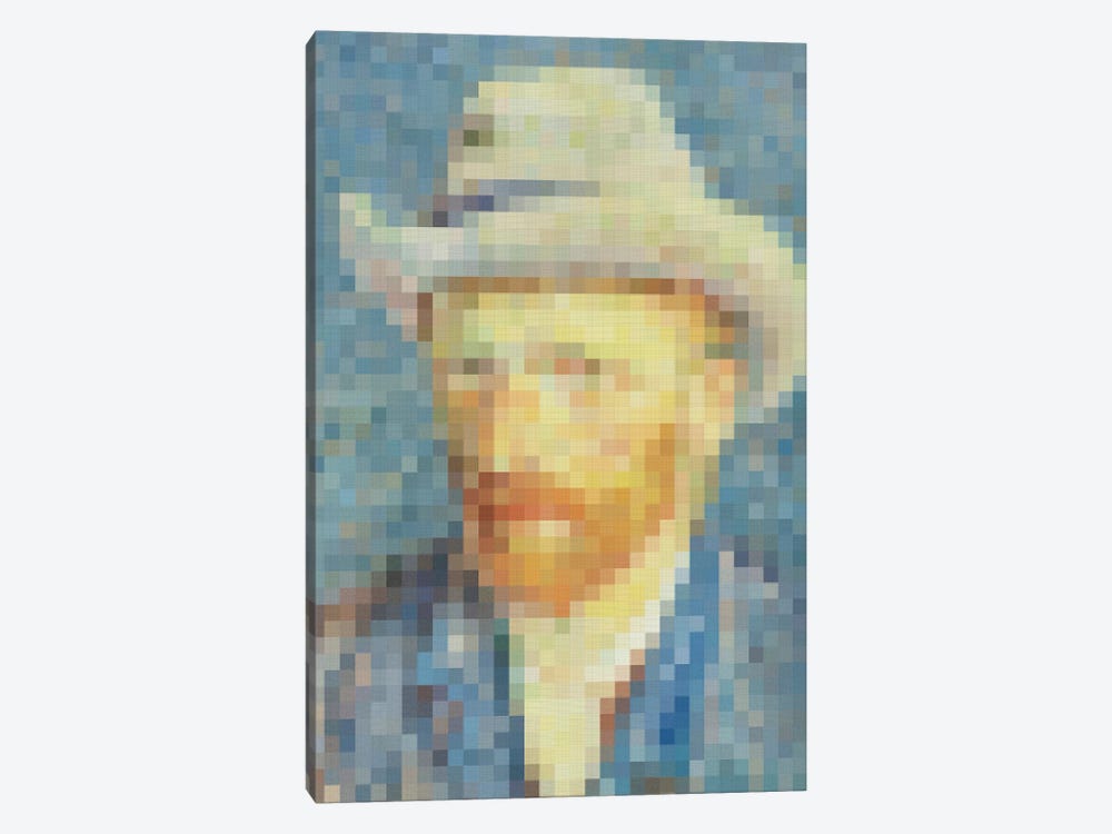 Pixel Van Gogh by Danilo de Alexandria 1-piece Canvas Art Print