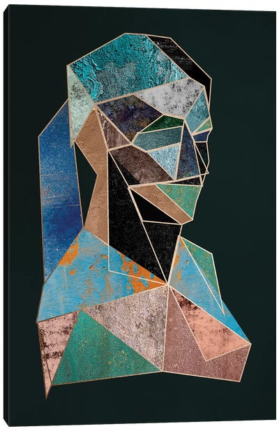 Woman Cubism Diptych I Canvas Art Print - Danilo de Alexandria