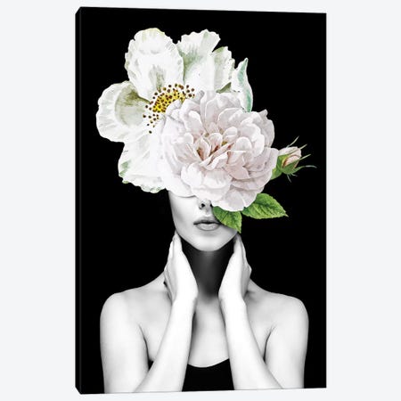 Woman Flowers II Canvas Print #DLX160} by Danilo de Alexandria Canvas Print