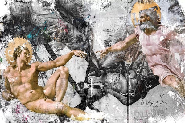 Pop Collage: The Creation | Horizontal by Danilo de Alexandria