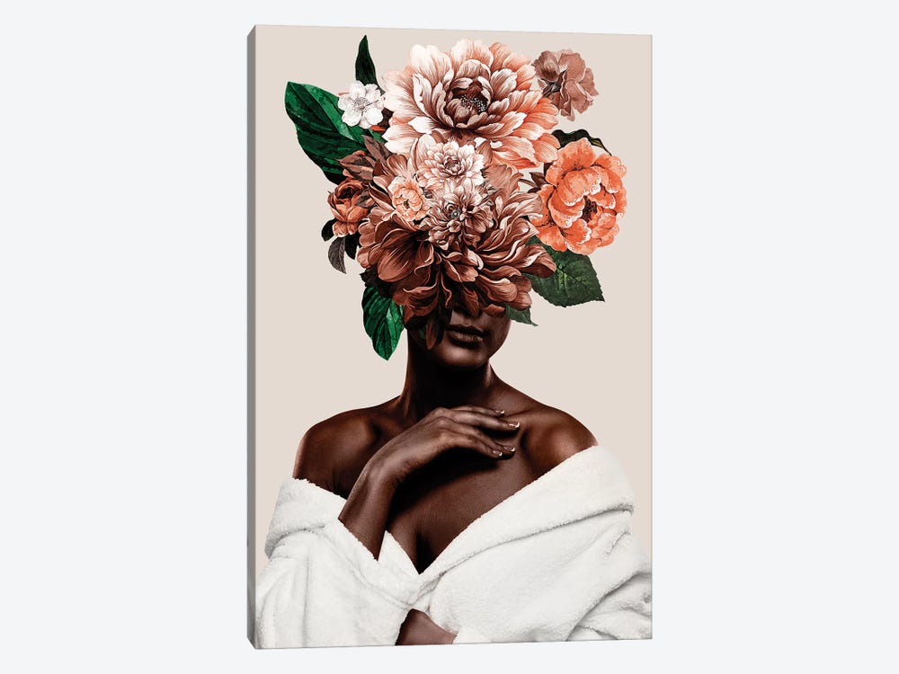 Woman With Flower II by Danilo de Alexandria 1-piece Canvas Print