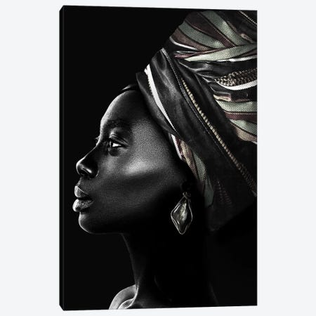 African Luxury In Black And White Canvas Print #DLX186} by Danilo de Alexandria Canvas Artwork