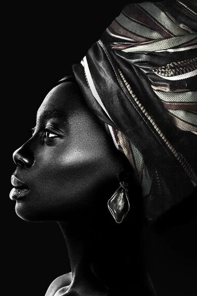African Luxury In Black And White
