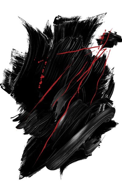 Abstract: Red | Ink II by Danilo de Alexandria