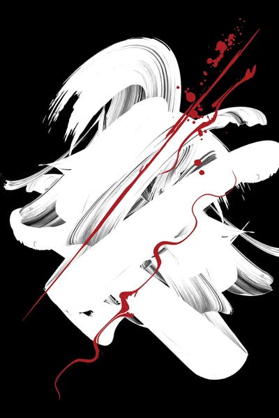 Black & White & Red: Red | Ink III by Danilo de Alexandria