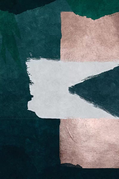 Brush Diptych Green A