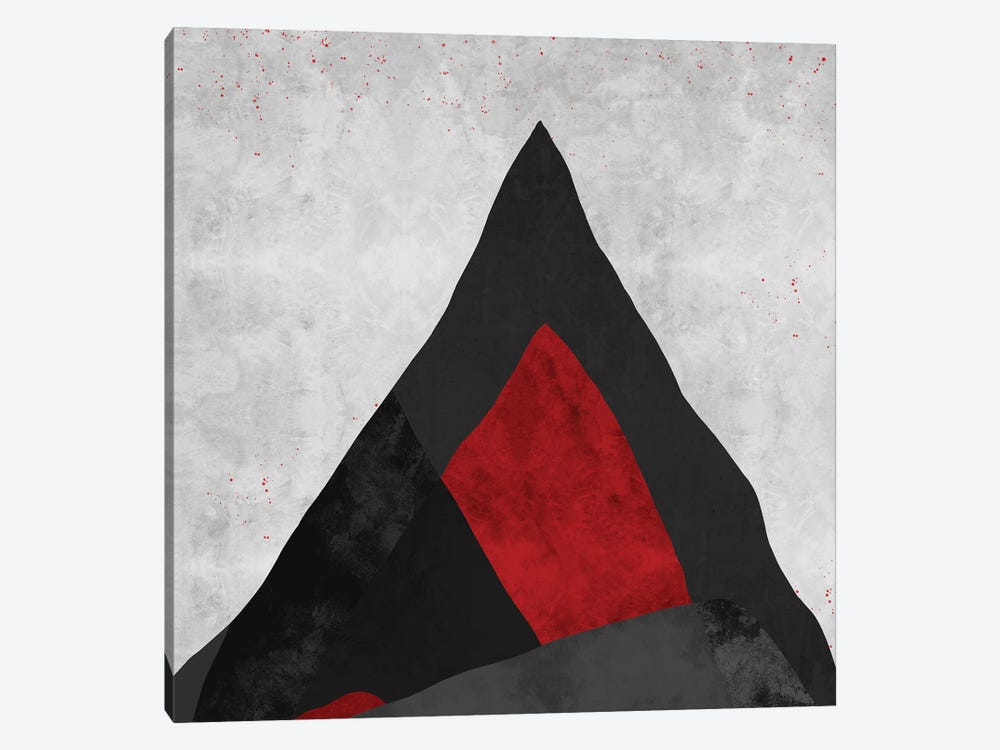 Red | Geometric by Danilo de Alexandria 1-piece Canvas Art