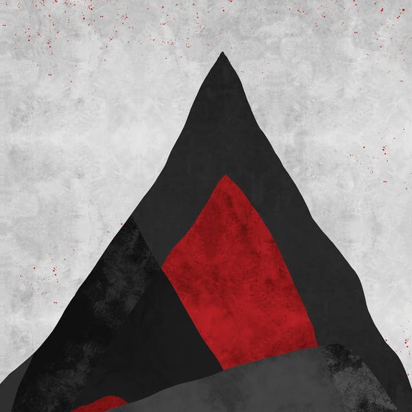 Giclee Features: Red | Geometric by Danilo de Alexandria