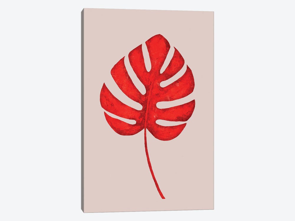 Red | Leaf I by Danilo de Alexandria 1-piece Canvas Art